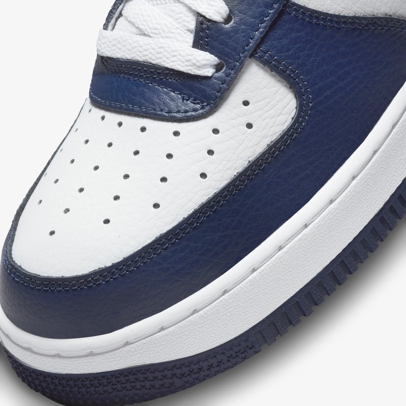 Air force 1 dark clearance blue swoosh